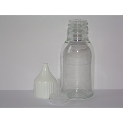 Steza Plastová průhledná lahvička 25 ml – Zboží Mobilmania