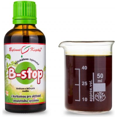 Bylinné kapky B-stop tinktura Bylinné kapky Bylinkářovo tajemství 50 ml – Hledejceny.cz