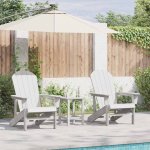 Omaxi 902153 Zahradní lounge nábytek 3 ks Bílá 38 x 38 x 46 cm Polyethylen – Hledejceny.cz