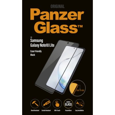 PanzerGlass Skleněné PanzerGlass Friendly E2E pro Galaxy Note 10 Lite s černým rámem – Hledejceny.cz