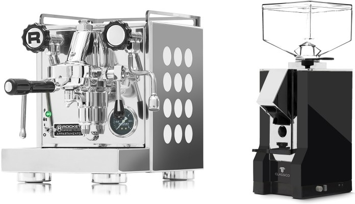 Set Rocket Espresso Appartamento + Eureka Mignon Classico