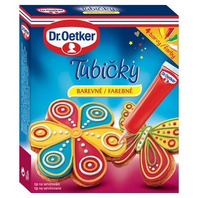 Dr. Oetker Tubičky na zdobení 4 barvy (4x19 g) – Zbozi.Blesk.cz