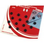 Kovové patentky / stiskací knoflíky Varianta: 21/6 mm 2/0 černá, Balení: 1 karta – Zboží Dáma