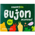 Country Life Bio Bujon zeleninový kostky 66 g – Zboží Dáma