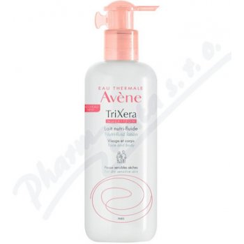 Avène TriXera Nutrition intenzivně vyživující fluidní mléko na obličej a tělo pro suchou a citlivou pokožku 400 ml