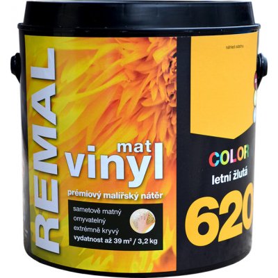 Barvy a laky Hostivař REMAL vinyl color 620 letní žlutá 3,2 kg – Zboží Mobilmania