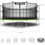 ZIPRO Jump Pro 496 cm + vnitřní ochranná síť – Zboží Dáma