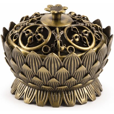 Andivo kadidelnice lotos kovová starobronzová Ø 7 cm – Hledejceny.cz