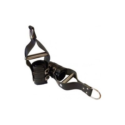 Mister B Premium Metal Bar Wrist Suspension Restraints kožená závěsná pouta na zápěstí – Zboží Mobilmania