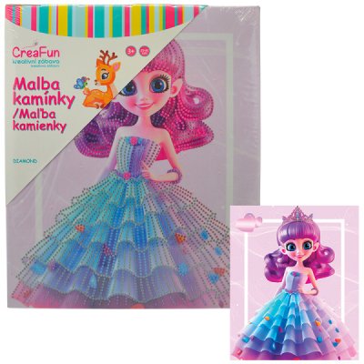 Diamantové malování - Duhová panenka 25 x 30 cm – Zboží Dáma