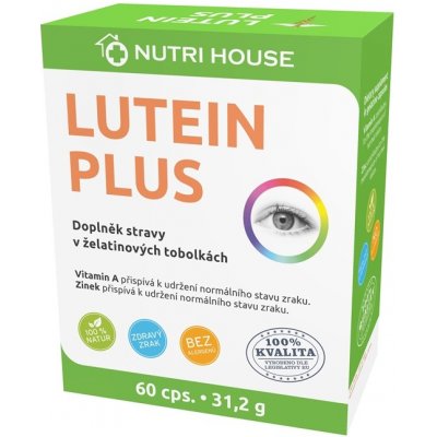 NutriHouse LUTEIN Plus 60 kapslí – Hledejceny.cz