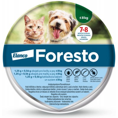 Elanco Foresto antiparazitní obojek pro malé psy a kočky do 8 kg 38 cm – Zboží Mobilmania
