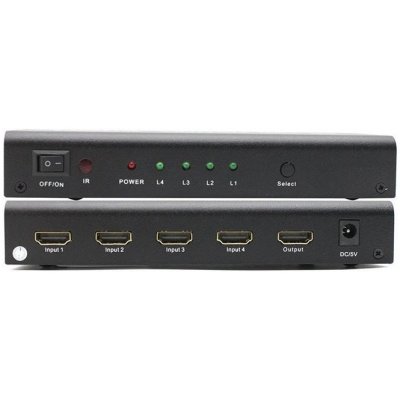 PremiumCord HDMI switch 4:1 s audio výstupy (stereo, toslink, coaxial) khswit41c – Zboží Živě