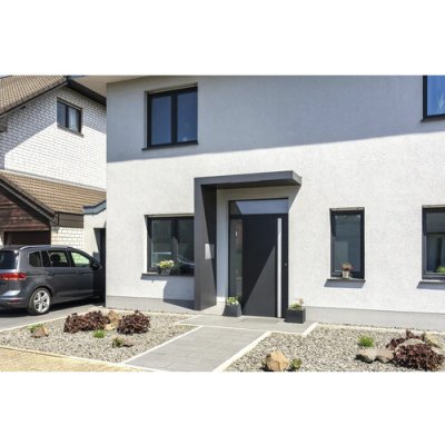 Gutta BS Plus 160 antracit 160x90 cm levý bok s poštovní schránkou a nerezovým odtokem – Hledejceny.cz