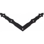 Domax Rohovník ozdobný NAD 150x150x25x2.5mm, černý – Hledejceny.cz