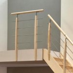 Scobax Zábradlí podestové Spruce Steel smrk / nerezová ocel 100 cm 29625 – Hledejceny.cz