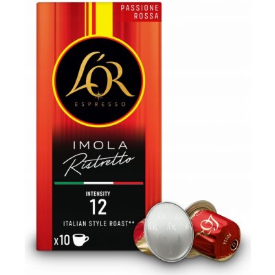 L'OR Espresso Imola Ristretto pražená mletá káva v kapslích 10 ks 52 g – Hledejceny.cz
