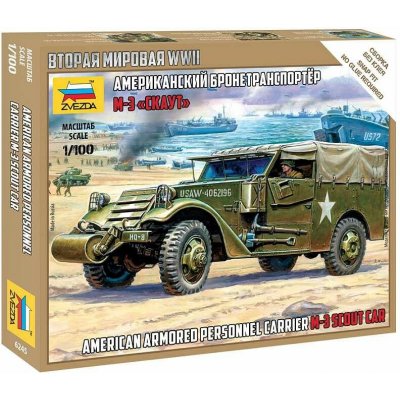 Zvezda M 3 Scout Car 6245 1:100 – Zbozi.Blesk.cz
