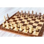 Dřevěná šachová souprava KLASIK s javorovou šachovnicí MAXI – Sleviste.cz