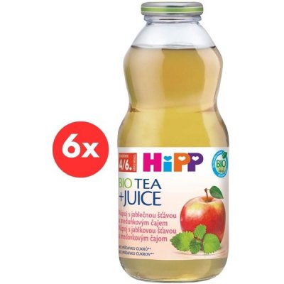 HiPP BIO Jablečná šťáva s meduňkovým čajem 6 x 500 ml – Hledejceny.cz