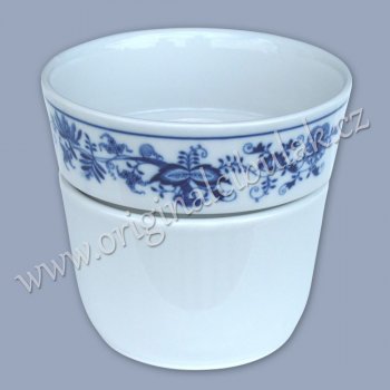 Cibulák květináč Krasko originální cibulákový porcelán Dubí, cibulový 14,5 cm
