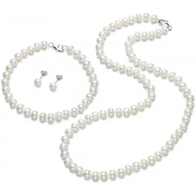 Olivie sada pravých bílých perel BUTTON AAA 8195 – Hledejceny.cz