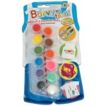 Barvy na textil štětec 12 ks na kartě – Zbozi.Blesk.cz