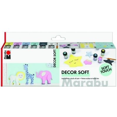 Marabu Decor soft akrylová sada 6 x 15 ml – Hledejceny.cz