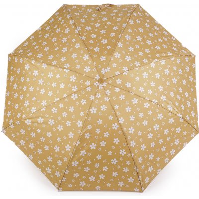 Květy dámský mini skládací deštník béžový – Hledejceny.cz