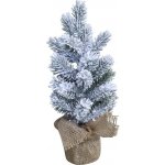 Chic Antique Zasněžený vánoční stromek jedle v jutě Fleur Fir Snow - 30cm - Chic Antique – Hledejceny.cz