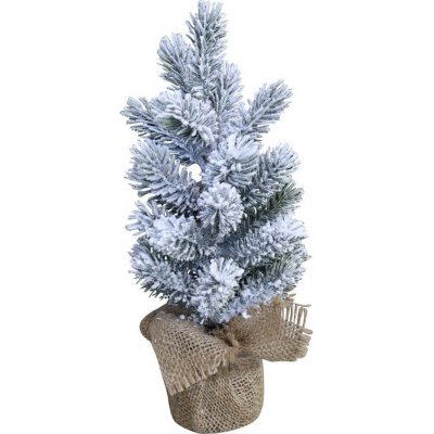 Chic Antique Zasněžený vánoční stromek jedle v jutě Fleur Fir Snow - 30cm - Chic Antique – Hledejceny.cz