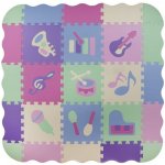 ISO Kontrastní pěnové puzzle 30 x 30 cm 25 ks barevné – Zboží Dáma