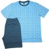 Pánské pyžamo N-feel MC 3628 pánské pyžamo krátké letní sv.modré