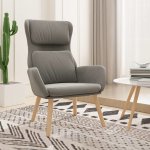 vidaXL 327842 relaxační se stoličkou světle šedé samet a PVC – Hledejceny.cz