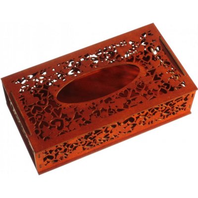 Dřevěná krabička na kapesníky 250x136x63 – Zboží Mobilmania