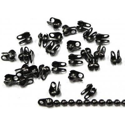 Kalota na kuličkový řetízek gunmetal – Zboží Dáma