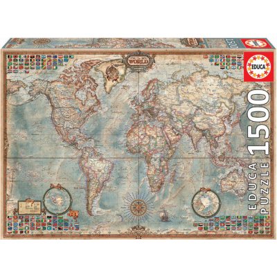Educa Mapa 1500 dílků – Zboží Mobilmania