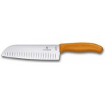 Victorinox Japonský nůž Santoku, 17 cm , oranžový, s vroubky, plast. ruk., SwissClassic, , 6.8526.17L9B – Zboží Dáma