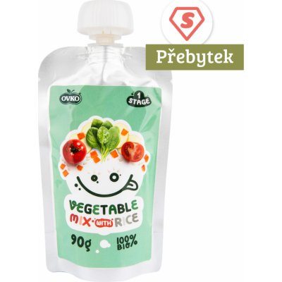 OVKO Bio kapsička zeleninová směs s rýží 90 g – Zboží Dáma