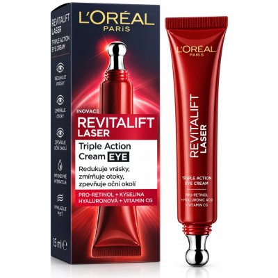 L'Oréal Revitalift Laser Triple Action Cream EYE 15 ml – Hledejceny.cz
