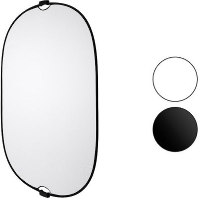 FOMEI Skládací pozadí 2-in-1 150 × 200 cm, černé/bílé 8590385446606 – Sleviste.cz