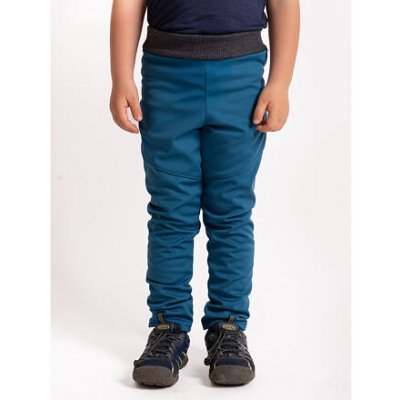 Unuo Dětské softshellové kalhoty s fleecem pružné Sporty Kobaltová – Zboží Mobilmania