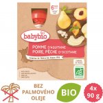 Babybio kapsička Jablko hruška broskev 4 x 90 g – Sleviste.cz