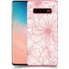 Pouzdro a kryt na mobilní telefon Samsung Pouzdro ACOVER Samsung Galaxy S10 Plus G975 s motivem Floral I