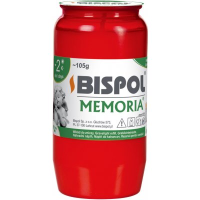 Náplň do hřbitovní lampy olejová červená 110gpr.5x10cm červená – Zboží Mobilmania