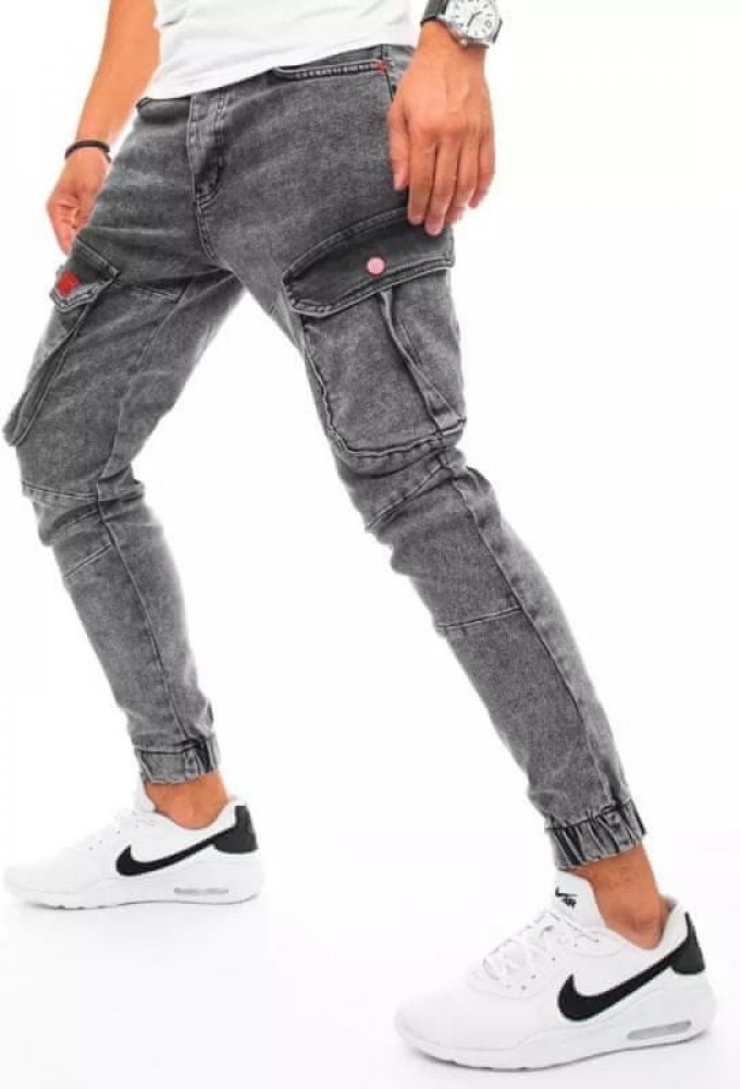 Dstreet pánské riflové jogger kalhoty světle šedé DENIM ux3255 |  Srovnanicen.cz