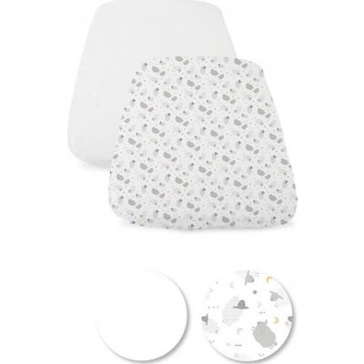 CHICCO prostěradlo Next2Me Forever 2 ks Grey sheep bílé 28x4x28 – Sleviste.cz
