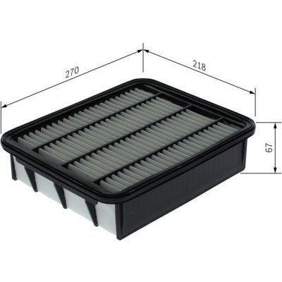 BOSCH F 026 400 740 Vzduchový filtr (F026400740) – Hledejceny.cz