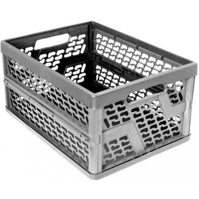 Přepravka skládací 32l, 48x25x33cm, černá – Zboží Dáma