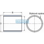 CN KU 0808 pouzdro kluzné, ocel-PTFE | Zboží Auto
